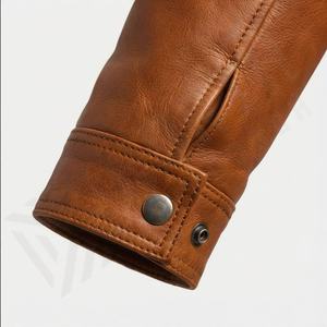 Chaqueta de Cuero con Flecos, Estilo Rockero, para Motociclistas, con Conchos, Ropa Exterior Protectora para Motociclismo, en Color Personalizado - Product Image 6