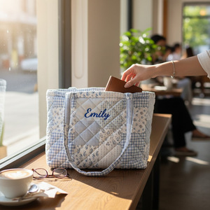 Sac fourre-tout mini personnalisé de haute qualité 100% coton, avec poignée longue, motif varié, réutilisable pour le shopping - Product Image 4