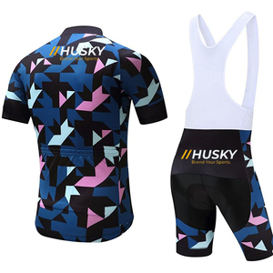 Jersey de Ciclismo Personalizado Azul de Manga Corta, Ecológico, 100% Poliéster, Unisex, Alta Elasticidad, Logotipo Frontal, 180g - Product Image 5