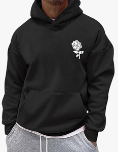 Sweat-shirt à capuche pour homme 100% coton, fermeture éclair, coupe ample, poche, broderie logo personnalisée, écologique, vêtement d'hiver, teinture unie - Product Image 3