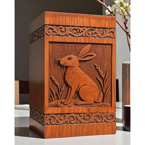 Premium Solid Wood Cremation Urn <b>Box</b> with Secure Lid <b>Memorial</b> Keepsake urn <b>Memorial</b> Keepsake by AYAANS - Product Image 6