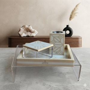 Juego de quemador de incienso Oud Mabkhar pintado a mano, bandeja de acrílico, soporte para conos de sándalo para decoración religiosa - Product Image 3