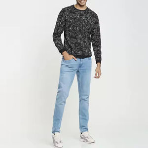 Sweat-shirt imprimé long pour homme, style streetwear, en coton, coupe oversize, fabriqué au Pakistan, dernière collection, prix compétitif - Product Image 4