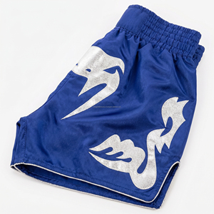 Custom Sublimation <b>Men</b> Muay Thai Shorts Premium Satin Kickboxing Training <b>Trunks</b> Wholesale Custom Logo MMA Fighting Shorts - Product Image 6