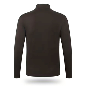 Men's Quarter Zip Stand Collar Lightweight Performance Pullover <b>Moisture</b> Wicking Long Sleeve Athletic Golf Running Workout 100% - Product Image 2