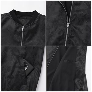 New Style Wholesale Custom Satin <b>Varsity</b> <b>Jacket</b> for Top Seller <b>Men's</b> <b>Jackets</b> Full Satin <b>Varsity</b> <b>Jackets</b> Black Color - Product Image 5