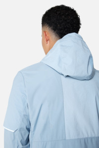 Ensemble de survêtement pour homme : coupe-vent léger à capuche et short, avec sweat à capuche entièrement zippé – Idéal pour les activités sportives en extérieur - Product Image 4