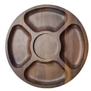 Plateau de service minimaliste en bois fait main sur mesure, respectueux de l'environnement, pour le petit-déjeuner, la cuisine, la salle à manger, le restaurant - Product Image 3