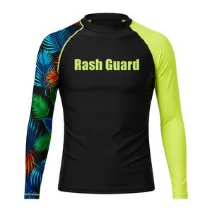 Maillot de bain Rashguard personnalisé pour homme à manches longues, protection UV, en polyester et élasthanne, pour surf et plongée - Product Image 6