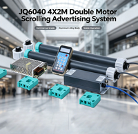 JQ6040 4x2m Kaydırmalı Sistem Çift Motorlu Alüminyum Rulo, Alışveriş Merkezi Reklamcılığı DIY Kitleri için
