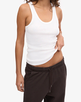 Camisetas sin Mangas para Mujer, Diseño Sexy, Spandex/Poliéster, Encaje, Borlas, Botones, Cintas, Personalizables, Ropa para Exteriores