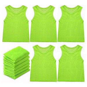 Soccer Pinnies Pennies Jersey Scrimmage Vest Breathable Mesh Sports Practice Jersey <b>Training</b> <b>Bibs</b> Youth Adult Kids Basketball - Product Image 1