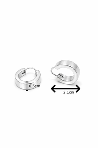 Boucles d'oreilles simples sans pierre par DW pour femmes, bijoux élégants minimalistes en argent, boucles d'oreilles élégantes et simples pour un usage quotidien - Product Image 4