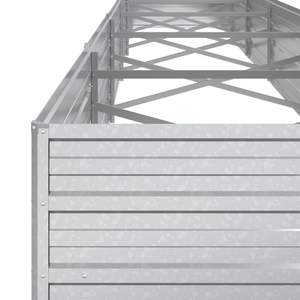 Grand lit de jardin surélevé en acier galvanisé argenté de qualité supérieure - Product Image 6