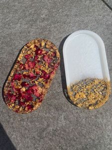 Stylish Resin Organizer <b>Tray</b> With Oval Shape For Modern Home Decoration And Storage Convenience - Product Image 3