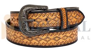 Nouvelle ceinture de cowboy élégante en cuir pleine fleur 2026, design artisanal, fabriquée à la main, unisexe, par le meilleur fabricant - Product Image 3