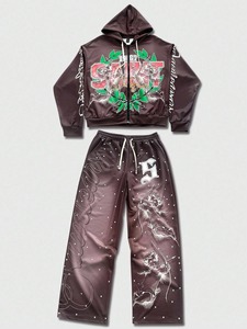 <strong>Classic</strong> Mens <strong>Tracksuit</strong> with Pull Over Hoodie and Jogger Pants Comfortable and Casual <strong>Tracksuit</strong> for Mens Daily Wear Cheap Price - Product Image 3