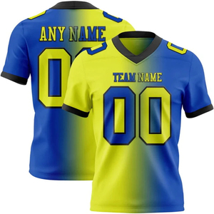 Sublimated Print Football Jersey Breathable Mesh Adult Short Sleeve V Neck <b>Soccer</b> Sports Apparel sublimated print football - Product Image 2
