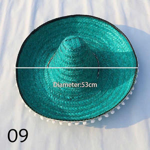 Sombrero Mexicano de Estilo Tradicional Hecho a Mano para Exhibición Decorativa y Decoración Temática Cultural - Product Image 1