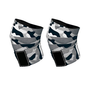Soporte de Rodilla Ajustable con Patrón de Camuflaje, Cierre de Gancho y Bucle, Transpirable, para Levantamiento de Pesas, Entrenamiento de Fuerza, Unisex - Product Image 1