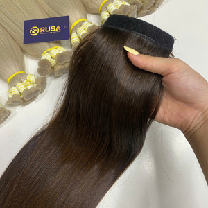 Extensions de cheveux vietnamiennes en queue de cheval, cheveux humains de qualité supérieure, aspect naturel, vente en gros, 100% cheveux vierges vietnamiens, cheveux humains bruts - Product Image 1