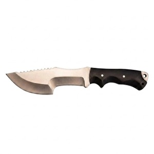 Couteau de chasse et de survie AHS en acier inoxydable, lame à pointe tombante dentelée, manche en Micarta, qualité industrielle, épaisseur 0,009, OEM, 6 pouces - Product Image 3