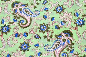 100% Soft and pure Cotton Floral Print Fabric for Clothing-Indian Robe for Dresses Curtains Sleepwear Toys Lightweight - Product Image 4