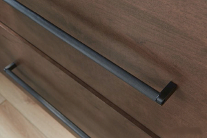 Stylish Brushed Brass <b>Bar</b> <b>Handle</b> Cabinet Hardware Kitchen Bedroom Wardrobe Door Pull Durable Knurled Design Natural Finishing - Product Image 3