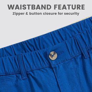 Men's Solid <b>Blue</b> Shorts And Side Pockets Casual Shorts Fit Ultra-Lightweight with Moisture Control - Product Image 4