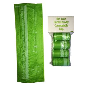 Lot de 2 distributeurs de sacs pour déchets d'animaux, écologiques, recyclables, biodégradables, 100 % compostables, fabriqués à partir d'amidon thermoplastique - Product Image 1