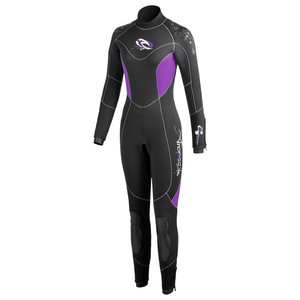 Combinaison de plongée en néoprène 5 mm pour femme, super extensible, semi-sèche, avec logo personnalisé, pour la plongée, le surf et la plongée avec tuba, OEM/ODM/OBM - Product Image 2