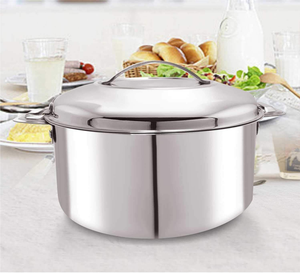 Stainless Steel <b>Casserole</b> <b>Casserole</b> with Lid Double Walled & Insulated <b>Hot</b> <b>Pot</b> for <b>Roti</b> From Indian Supplier - Product Image 1
