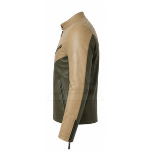 Blouson de motard haut de gamme, conçu avec un tissu de qualité et un style intemporel, idéal pour la conduite à moto, les voyages et le streetwear urbain. - Product Image 6