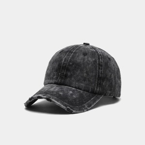 Gorra de Béisbol de Mezclilla Lavada, 6 Paneles, Ajustable, Unisex, Estilo Vintage, Color Sólido, Gorro de Algodón para Adultos, Uso Casual - Product Image 1