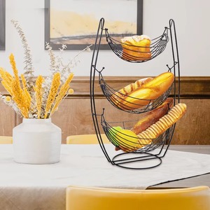 Best <b>Table</b> Decor Ironic Fruit <b>Basket</b> Multiple Storage Design Bread <b>Basket</b> Kitchen Countertop Home Storage & Organization - Product Image 4