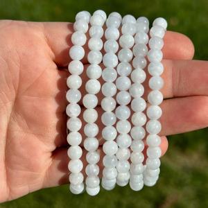 Wholesale <b>Blue</b> Calcite 8mm Carved Beads Premium Grade <b>Crystal</b> Durable <b>Bracelet</b> Buy Love Healing Souvenir Gift Mascot Style - Product Image 2