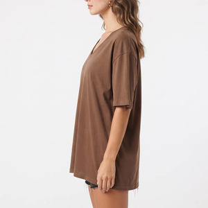 Fashionable 100%Cotton Oversize <b>T</b>-<b>shirt</b> High Quality Oversized <b>t</b> <b>Shirt</b> for Women OEM ODM service quick dry - Product Image 4