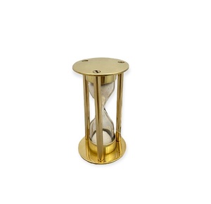 Sablier décoratif en laiton de 30 secondes environ, mini minuteur à sable pour bureau, maison, table d'étude et cadeau - Product Image 1