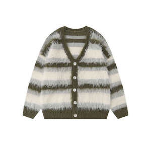 Custom Knitwear <b>Cardigan</b> <b>Sweater</b> Jacquard Men Varsity Chenille Embroidered Letter Button Pocket Custom Knitted <b>Cardigan</b> <b>Sweater</b> - Product Image 4