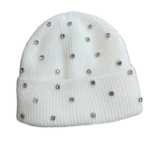 Bonnet tricoté unisexe pour l'hiver, doux, chaud, respirant, imperméable, orné de motifs numériques et de diamants, idéal pour les fêtes, les tenues décontractées ou comme cadeau - Product Image 4