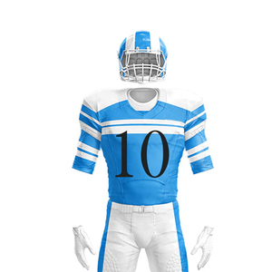 Uniforme de Fútbol Americano de Alto Rendimiento, Transpirable, 100% Poliéster, Tejido de Secado Rápido, Impresión por Transferencia de Calor, Colores Personalizados, OEM - Product Image 6