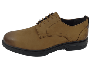 Dlords Aircom Derby Chaussures Oxford pour Hommes en Nubuck Marron et Daim, à Lacets, Bout Pointu, Semelle Intermédiaire EVA Amortie, Semelle Extérieure TPR Antidérapante, Toutes Saisons - Product Image 5