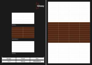 Azulejos Decorativos de Cerámica Brillante para Pared, 300X600MM, Opción de Azulejos para Pared Interior para Baño y Cocina con Atractivo Moderno - Product Image 4