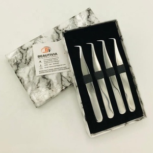 <b>Slim</b> Boot Sustainable Japanese Stainless Steel Pointed Lash Tweezers Strong Grip Private Label <b>Mirror</b> Polish Eyelash Extension - Product Image 3