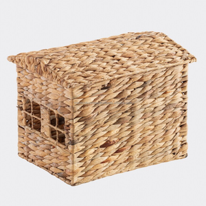 Tendance chaude expédition rapide en gros panier de jacinthe d'eau vintage avec couvercle boîte de rangement polyvalente écologique fournisseur du Vietnam - Product Image 3