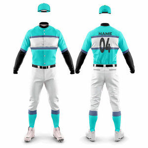 Uniforme de Béisbol para Hombre, Venta de Fábrica al Mejor Precio, Uniforme Deportivo de Color Sólido para Equipos, Todas las Tallas, Uniforme Juvenil para Niños, Conjunto con Logotipo Personalizado Impreso - Product Image 1
