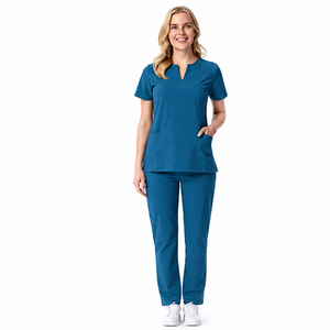 Tenue Médicale Personnalisée pour Médecins et Infirmières – Ensemble Blouse et Pantalon Unisexe pour Hôpitaux et Soins de Santé – Vente en Gros Fabricant - Product Image 3