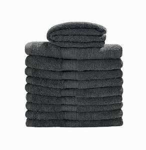 Serviette de Visage en Coton Gris Tricoté Premium pour Soins de la Peau, Douce, Séchage Rapide, pour Cheveux, Beauté, Spa, Utilisation en Salle de Bain - Product Image 1