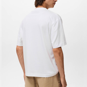 เสื้อยืดทรงโอเวอร์ไซส์สไตล์วินเทจสำหรับผู้ชาย ผ้าคอตตอนหนานุ่ม ระบายอากาศได้ดี ทรงหลวม สั่งผลิตได้ในจำนวนน้อย - Product Image 4