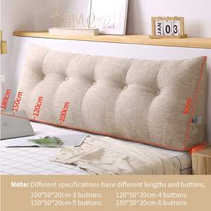 Almohada Triangular Beige de 120 cm, Cojín de Apoyo para Lectura y Descanso en Cama, para un Sueño Relajante y Soporte para la Espalda - Product Image 5